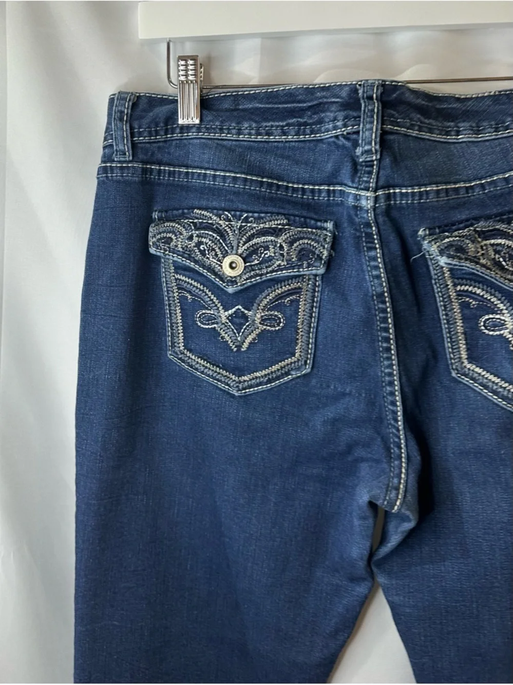 Rhythm & Blues Women's Boot Cut Jeans - Dark Blue - Picture 7 of 11